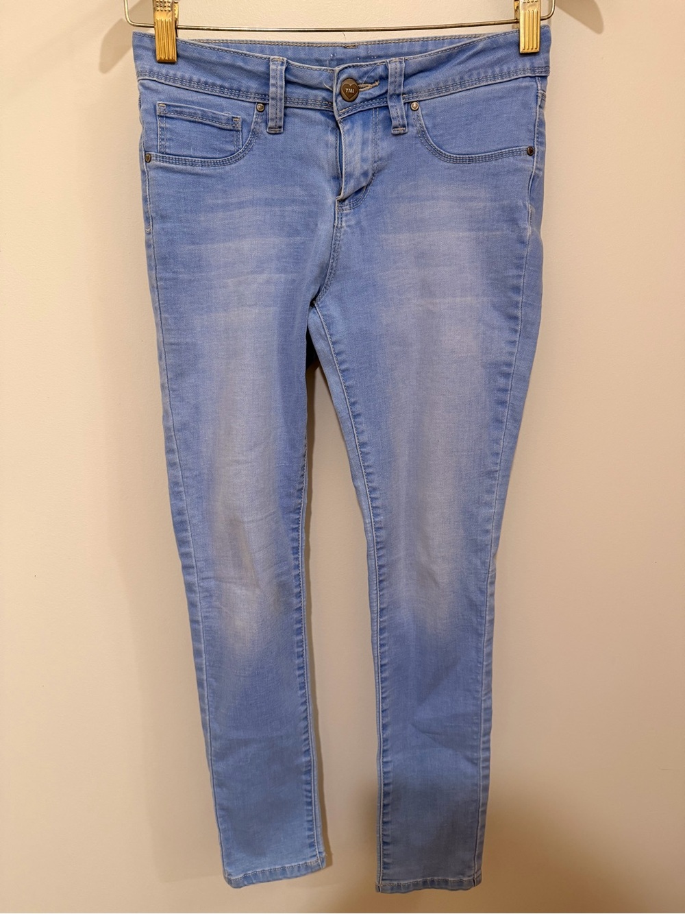 YMI Light Wash Skinny Jeans - Pale Blue Size 14